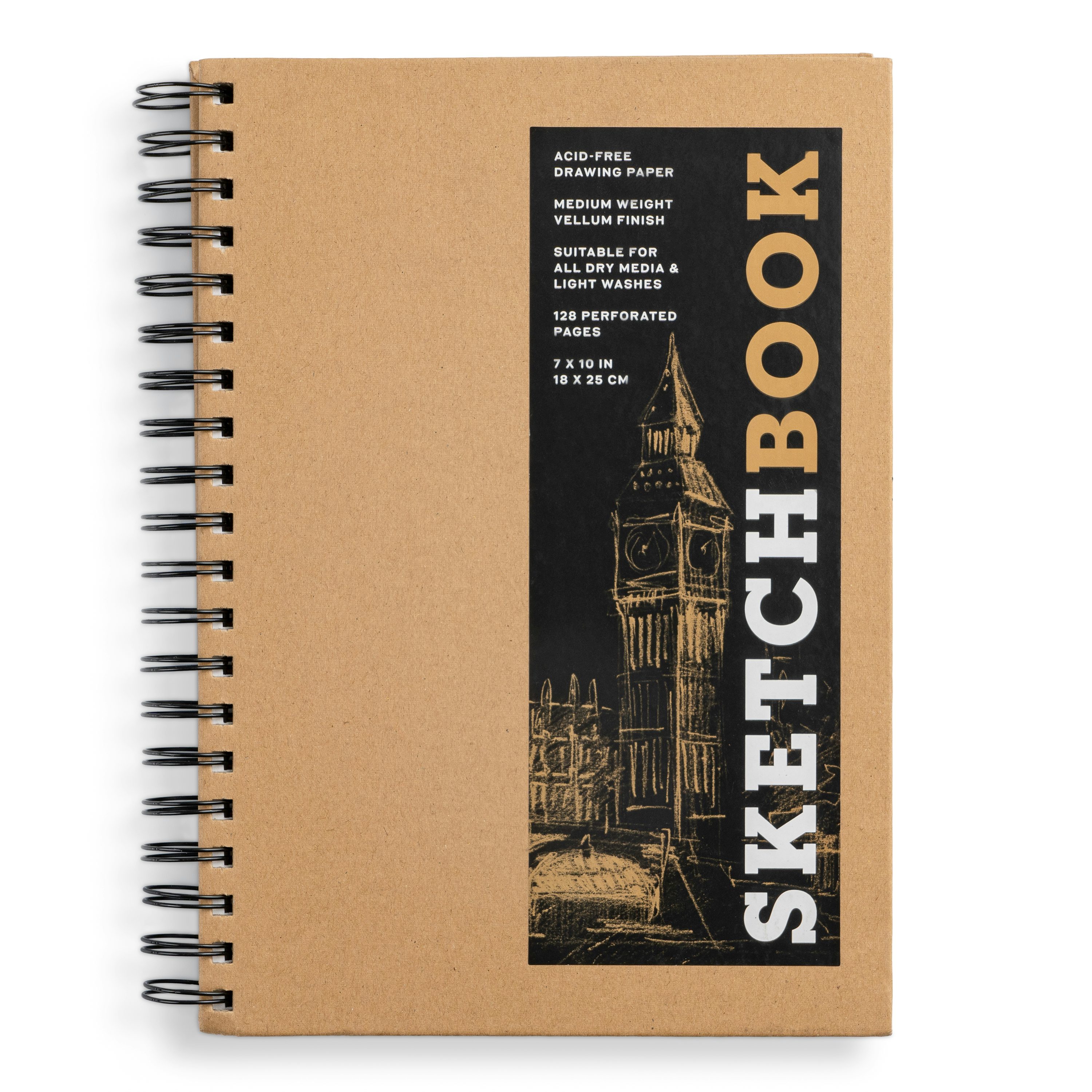 Sketchbook (Basic Medium Spiral Kraft) by Union Square & Co.: 9781454931492  - Union Square & Co.